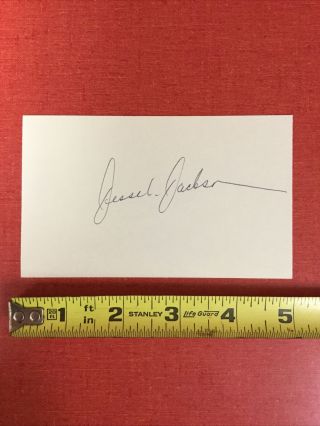 Jesse Jackson Hand Signed Autograph Civil Rights Activist Presidential Candidate