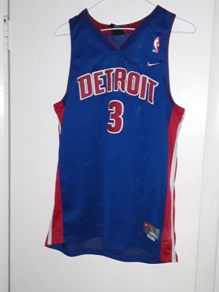 Detroit Pistons Ben Wallace 3 Nba Basketball Jersey Youth Xl Size