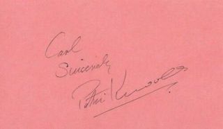 Rare Patric Knowles Signed Index Card Autograph How Green Was My Valley Actor Nr