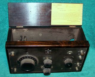 Presion Equipment Co.  Ace Type V One Tube Radio.  Vg Orig Cond