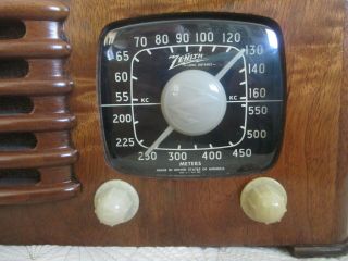 Vintage Antique Art Deco Zenith Toaster Black Dial Tube Radio Restored &