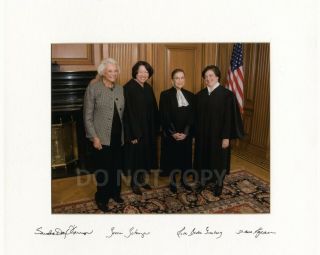 Female Supreme Court Justices Ruth Bader Ginsburg Reprint Signed 8x10 Photo Rp