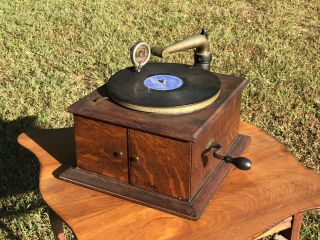 Vintage Victor Vv - Iv Oak Phonograph Talking Machine