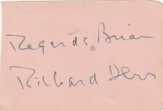 Unknown Actress signed page (Please advise) & RICHARD DERR - Star Trek Commander 2