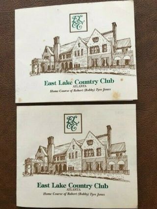 East Lake Country Club,  Atlanta,  Ga Score Cards (2)