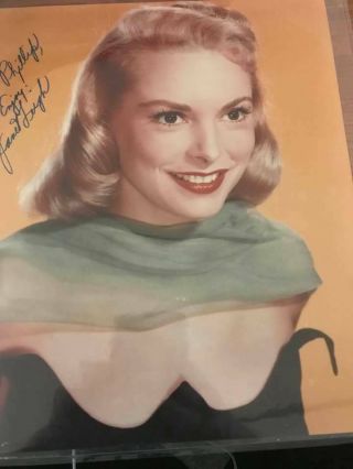 Iconic Role Actress Janet Leigh Autographed 8x10 Color Pic With
