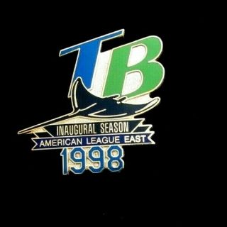 1998 - Tampa Bay Devil Rays - Inaugural Season Pin - American League East -