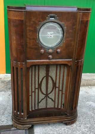 Zenith Model 12 - A - 58 Baby Stratosphere 1936 Console Radio