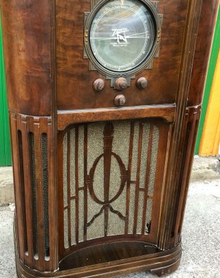 Zenith Model 12 - A - 58 Baby Stratosphere 1936 Console Radio 3