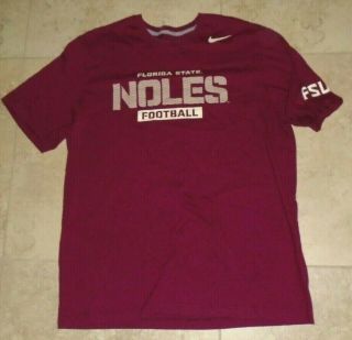 Nike Florida State Fsu Seminoles Football T - Shirt Men 