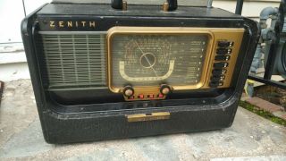 Vintage Zenith Model H500 Trans Oceanic Short Wave Radio