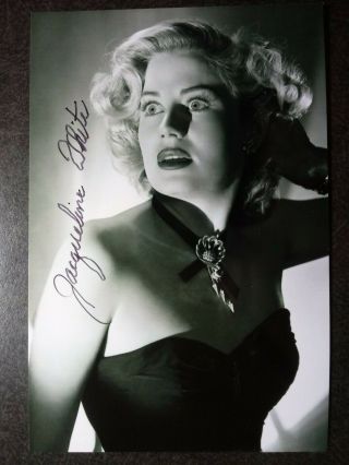 Jacqueline White Authentic Hand Signed Autograph 4x6 Photo - Sexy 1940s Actress