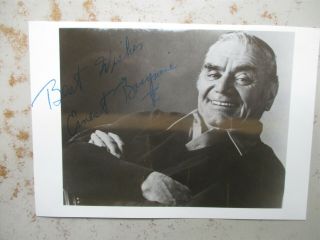 Ca.  1980s Autograph - Signed Photo From Ernest Borgnine