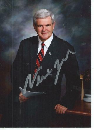 Newt Gingrich Autograph