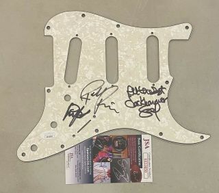 Anvil (metal Band) Signed Autograph Auto Strat Guitar Pickguard X3 Jsa