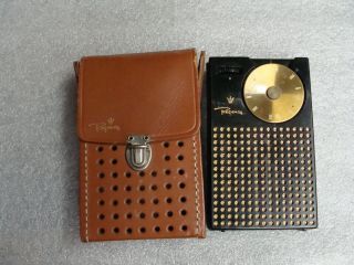 1954 Regency Tr - 1 Transistor Radio W/ Case - Not - Many Detailed Pictures