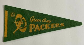 Vintage Green Bay Packers 1967 Mini Souvenir Pennant Bart Starr
