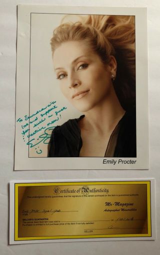 Emily Procter Autographed Celebrity Photo 8x10 Csi Miami W/