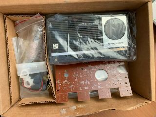 Vintage Nos Graymark Black Case 8 Transistor Radio Kit - Unassembled