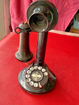 Early 1900’s Kellogg Bakelite Rotary Candlestick General System Telephone