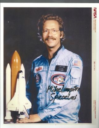Astronaut; Mike Lampton Autograph,  Hand Signed