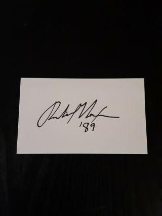 Richard Nixon U.  S.  President Autographed Signed Index Card 3x5 Very Rare