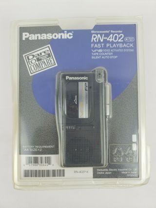 Panasonic Rn - 402 Fast Playback Voice Activated Microcassette Recorder Japan