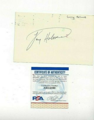Larry Holmes Professional Boxing Champ Autographed Government Postcard Psa