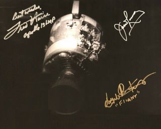 James Lovell Fred Haise Kranz Autographed Signed 8x10 Photo (apollo 13) Reprint