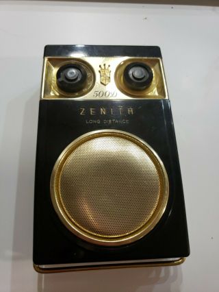 Vintage Zenith Royal 500 Transistor Radio Not