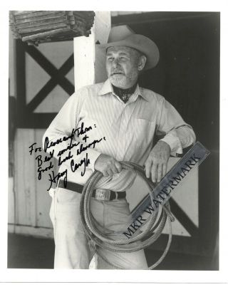 Harry Carey,  Jr.  1921 - 2012 Autograph Signed Photo 8 " X10 " Western Actor