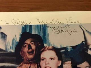 WIZARD OF OZ MUNCHKIN ACTRESS MARGARET PELLIGRINI AUTOGRAPH with 2