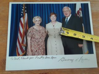 Illinois Governor George Ryan Autographed Photo,  Personalized Signed Picture