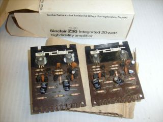 Sinclair Audio Integrated 2 Boards,  Z50 - Kit Part,  Made In England
