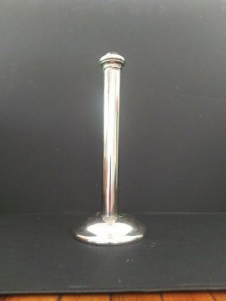 Western Electric Nickel - Plated Candlestick Telephone Spring Loaded Candle Stick
