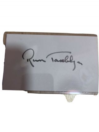Russ Tamblyn Autograph Signed Card