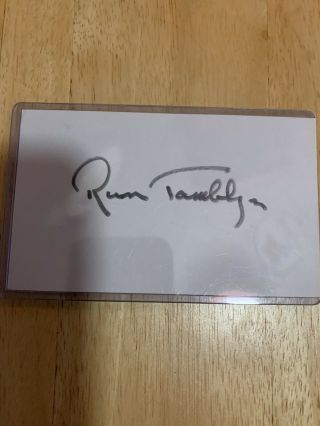 Russ Tamblyn Autograph Signed Card 2