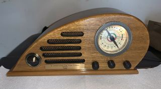 Crosley Collector’s Edition Am/fm Afc Wood Radio Model Cr - 39 Teardrop Art Deco