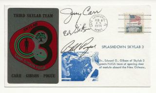 Skylab 4 Event Cover Signed By Astronauts Carr & Pogue