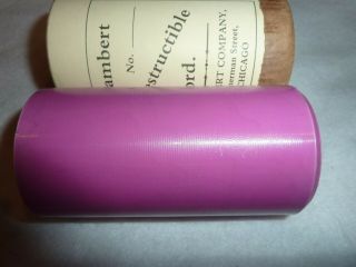 Pink Lambert Cylinder Phonograph Record 794 " Carry Couldn 