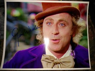 Gene Wilder Willy Wonka Signed Color 8x10