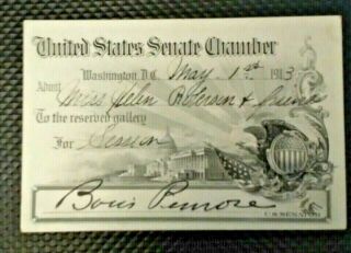 1913 Us Senate Chamber Card - Boris Pernore