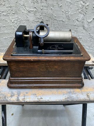 Edison Standard Combination Type Model D Cylinder Phonograph Antique 1900’s