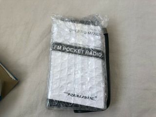 Realistic 12 - 724 AM/FM Portable Pocket Radio Shack NOS 3