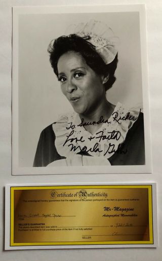 Marla Gibbs Autographed Celebrity Photo 8x10 The Jeffersons W/