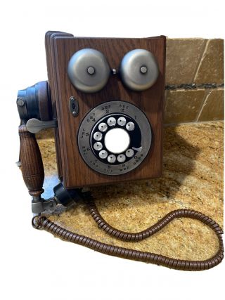 Vintage Wall Mount Rotary Phone
