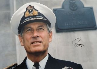Admiral Lord Michael Boyce Hand Signed Autograph Photo Chief Of Defence Staff Uk