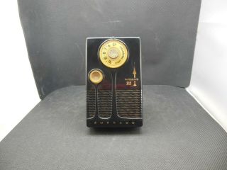 Emerson Vanguard 888 Transistor Radio Vintage Mid Century Space Age 1950 