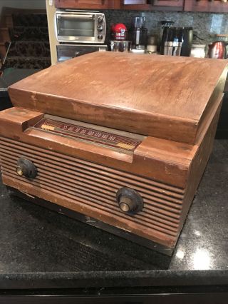 Vintage Philco Tube Radio Record Player Model 48 - 1253 Parts/repair