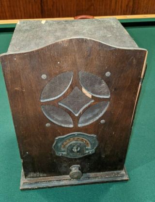 Jewel Table Radio - Vintage 1920s,  Unique Wood Cabinet,  C.  R.  C Chassis,  Schematic